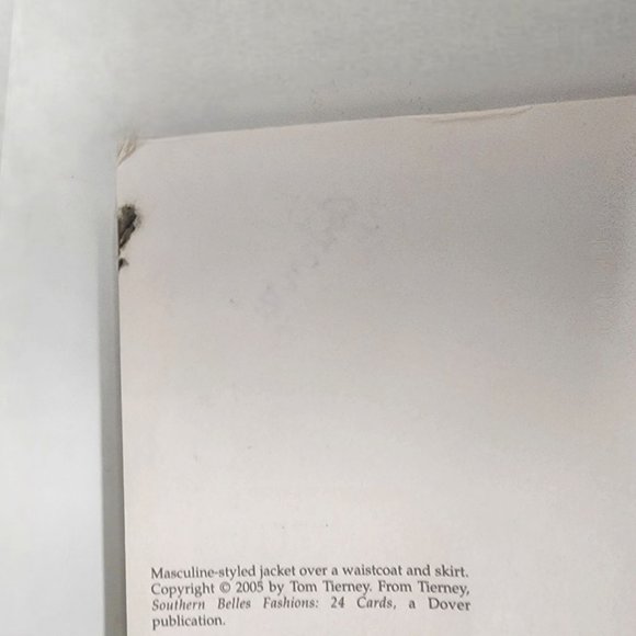 Southern Belles Fashions Postcards Collectable Paper Post Cards Book Tom Tierney - Picture 9 of 9